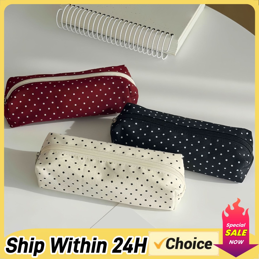 Şirin Puantiyeli Kalem Kutusu  - Aesthetic Large Pencil Case Pouch incelemesi ve fiyatı