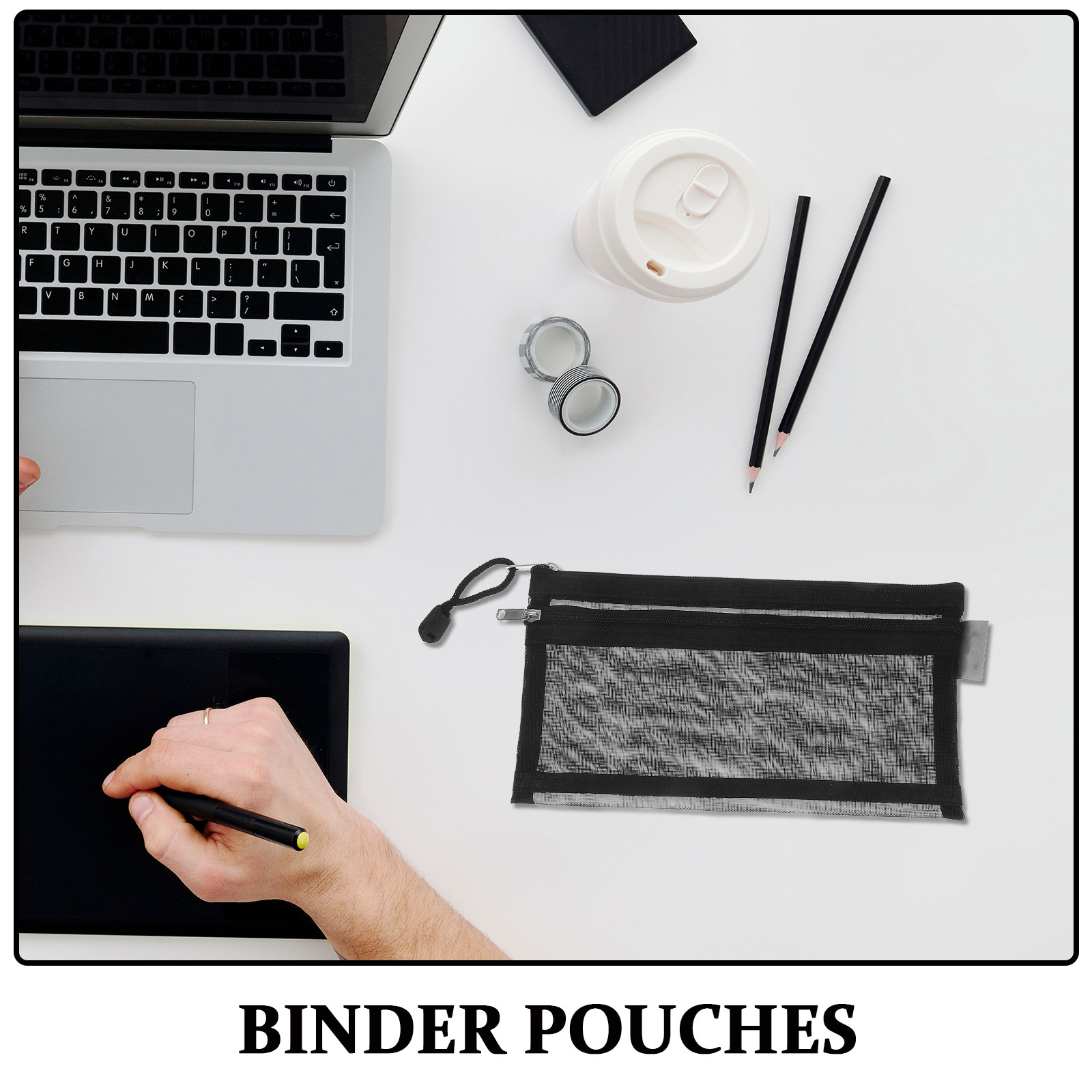 6 Adet Şeffaf Çift Katmanlı Na - Clear Mesh Pencil Pouch For Exam incelemesi ve fiyatı