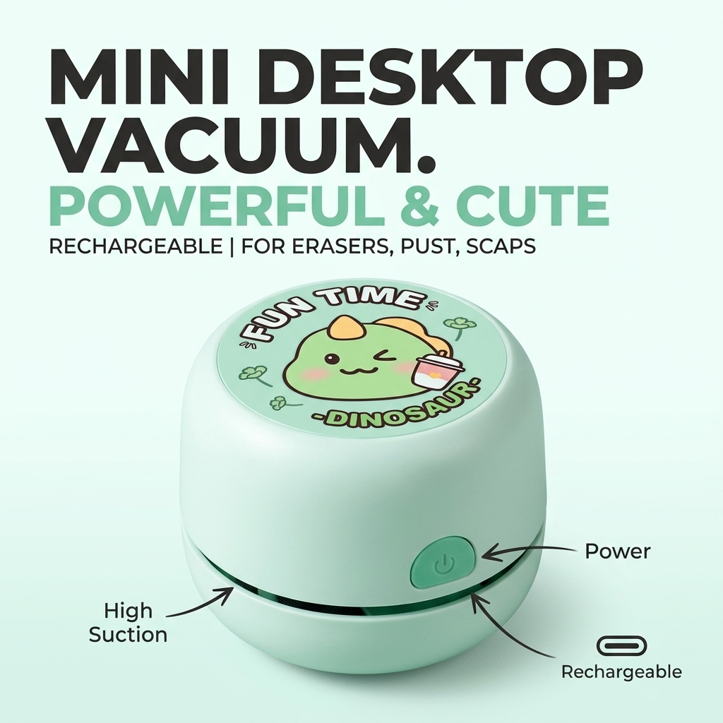 Masaüstü Elektrikli Süpürge, M - Mini Desktop Vacuum Cleaner For Eraser Dust incelemesi ve fiyatı